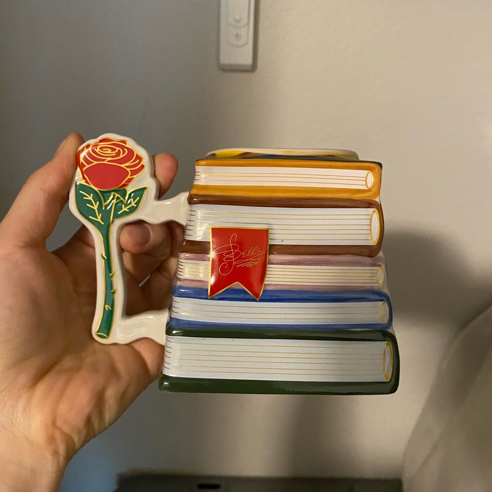 Disney Beauty and the Beast Book Stack Mug